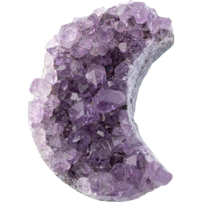 Amethyst Druze Mini Crystal Moon - Crystal Nest