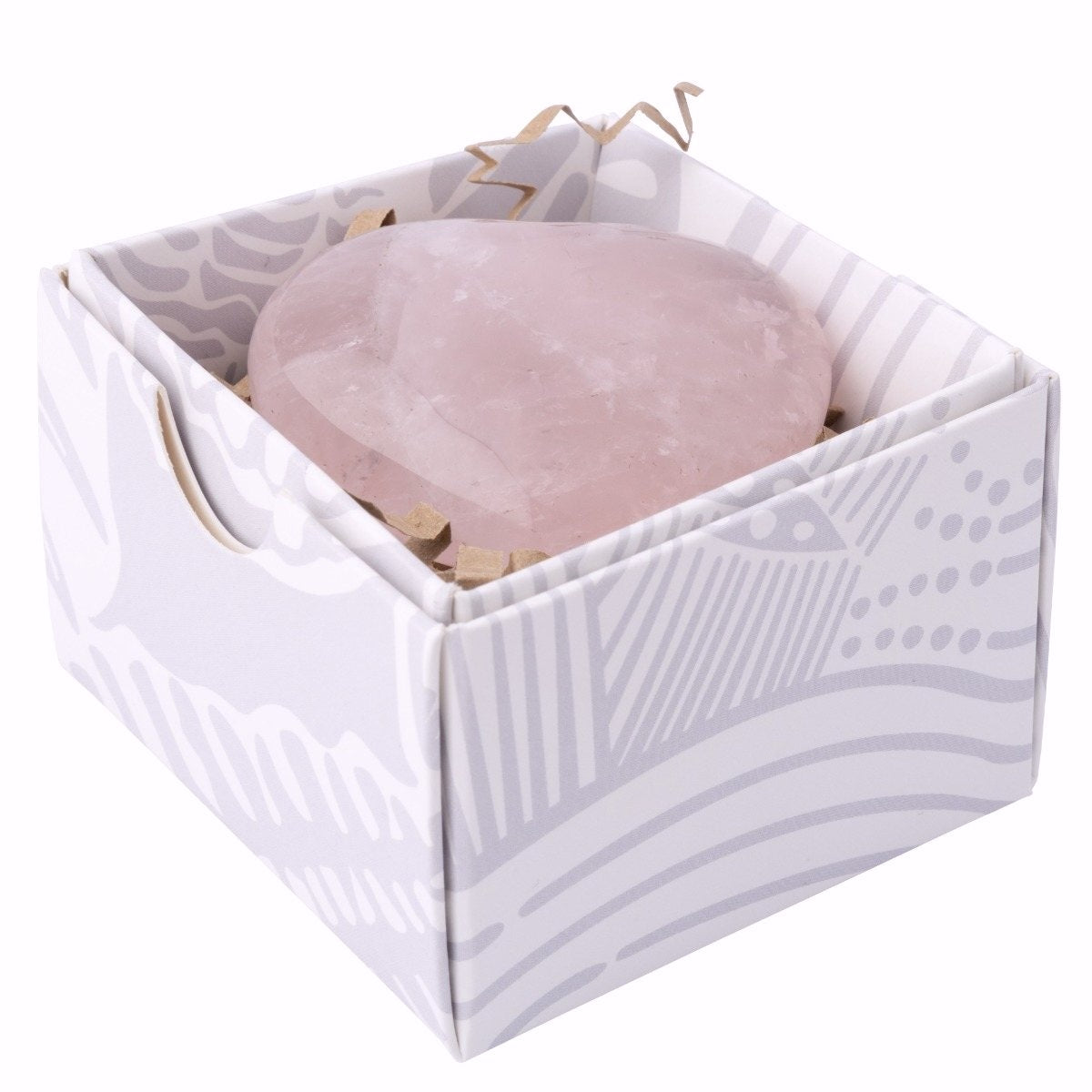 Rose Quartz Puff Heart in Gift Box - Crystal Nest