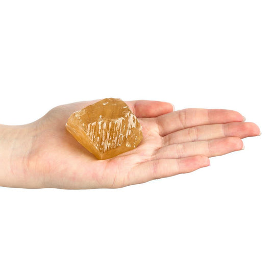 Honey Calcite Raw Chunk | Crystal for Confidence, Clarity & Motivation