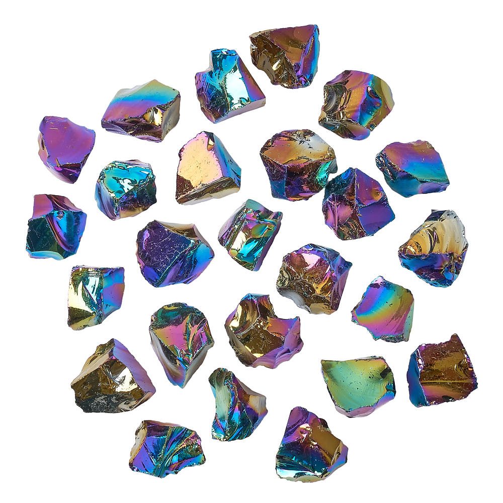 Aura Obsidian Chunks | Iridescent Protection & Energy Crystals - Crystal Nest