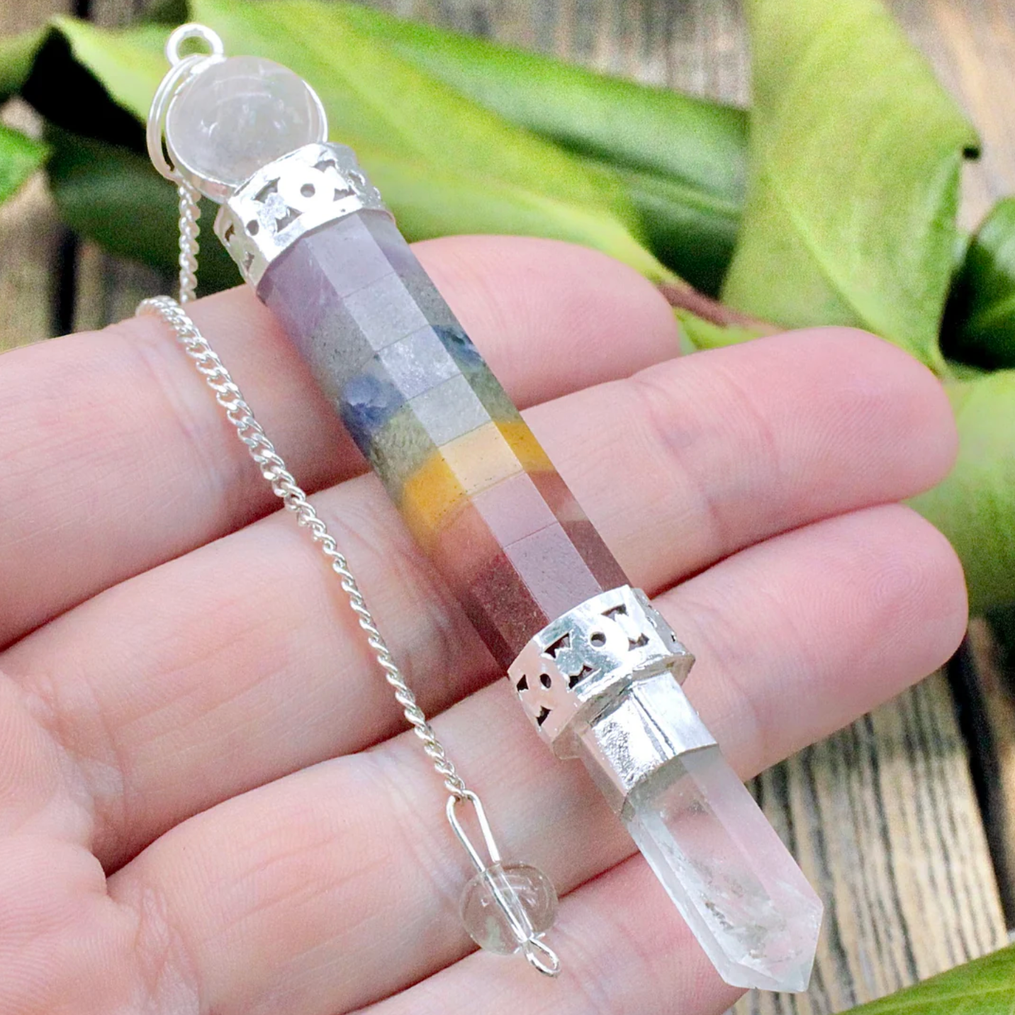 7 Chakra Wand Pendulum