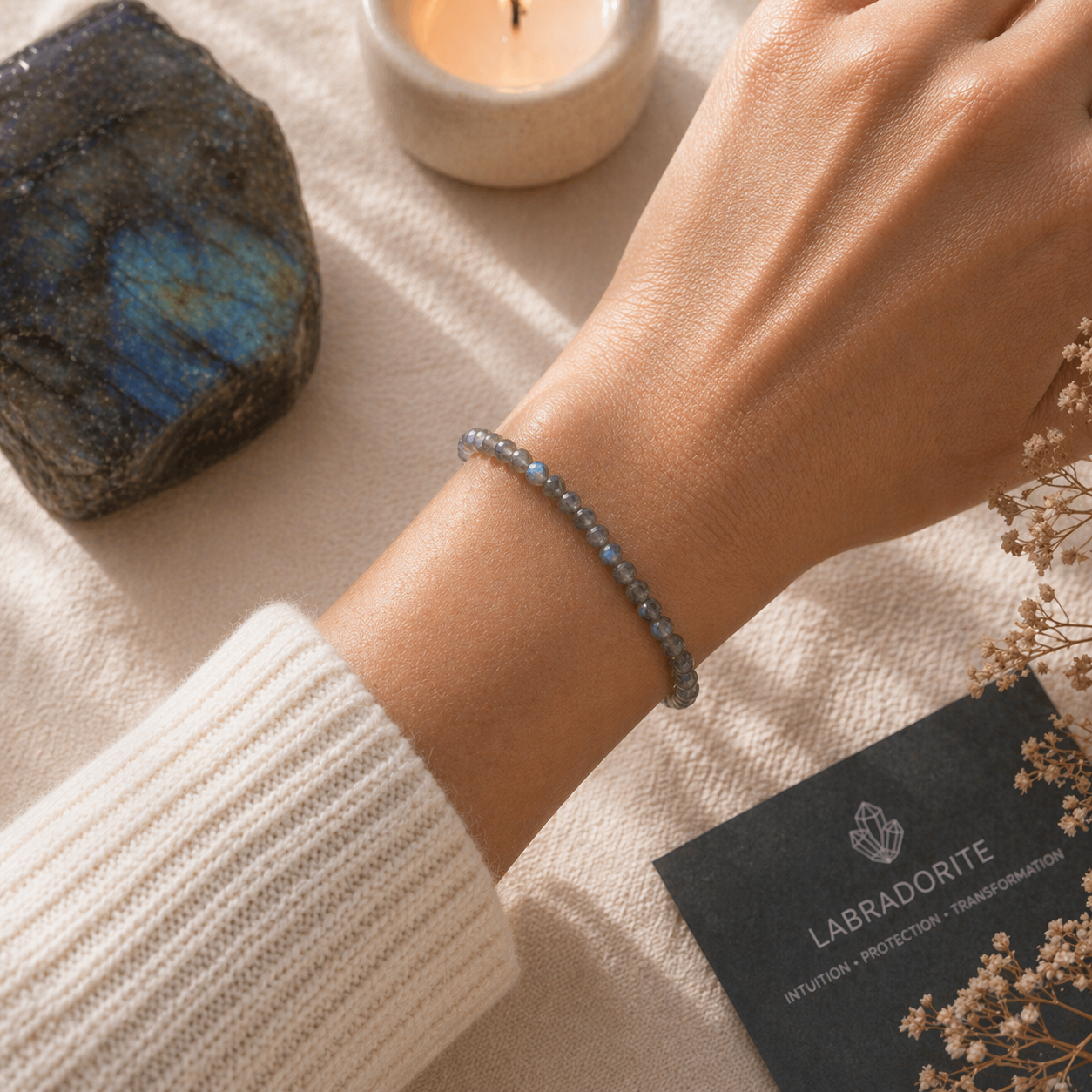 Awaken Your Intuition | Labradorite Energy Bracelet - Crystal Nest