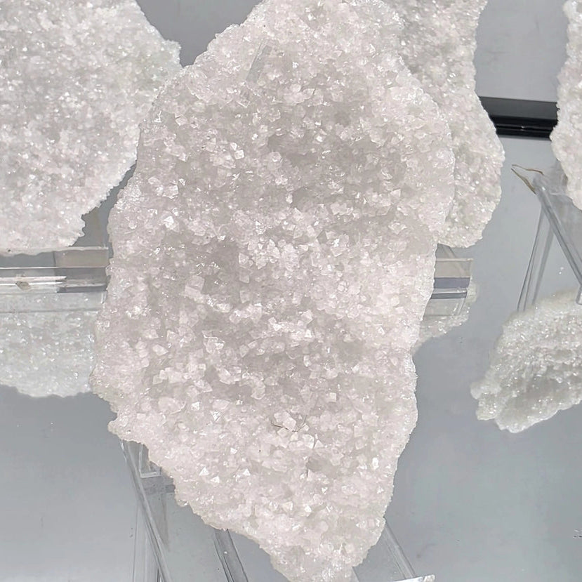 Diamanté Apophyllite | Sparkling White Druzy Crystal Plate - Crystal Nest