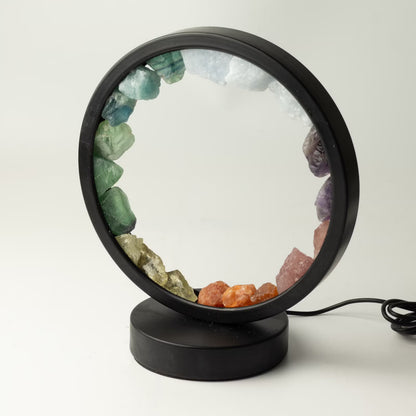 Rainbow Chakra Crystal Halo USB Lamp