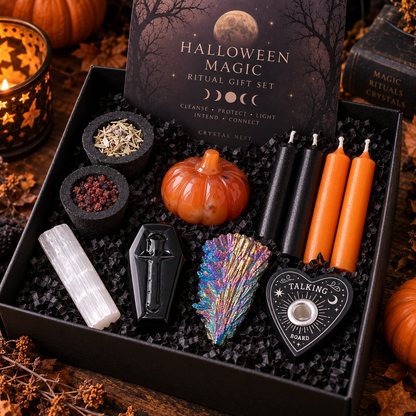 Halloween Magic Ritual Gift Set | Crystals, Candles & Cleansing
