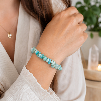 Amazonite Crystal Chip Bracelet