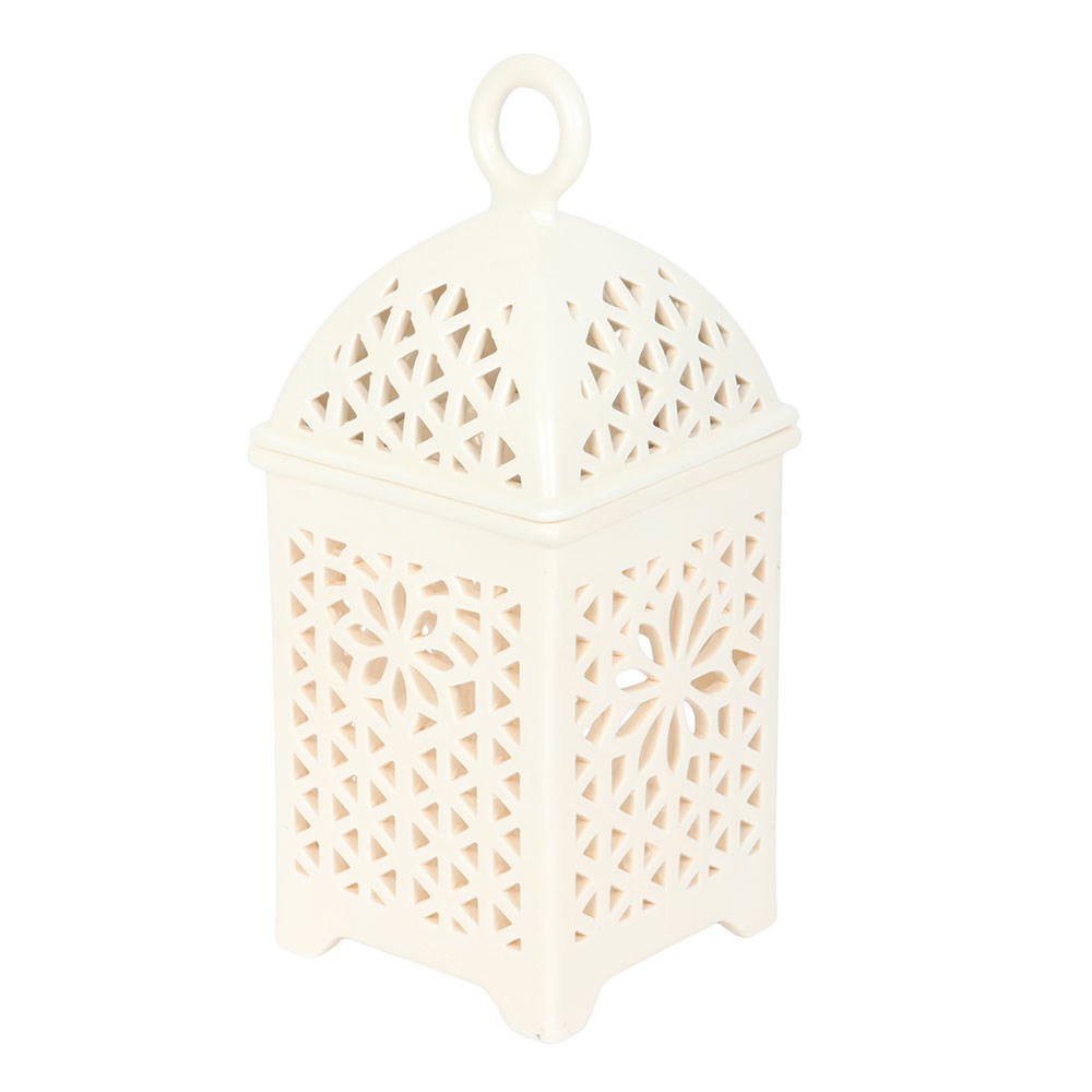 Ceramic Multi-Purpose Lantern Burner | Fragrance Oil, Wax & Incense Cones - Crystal Nest