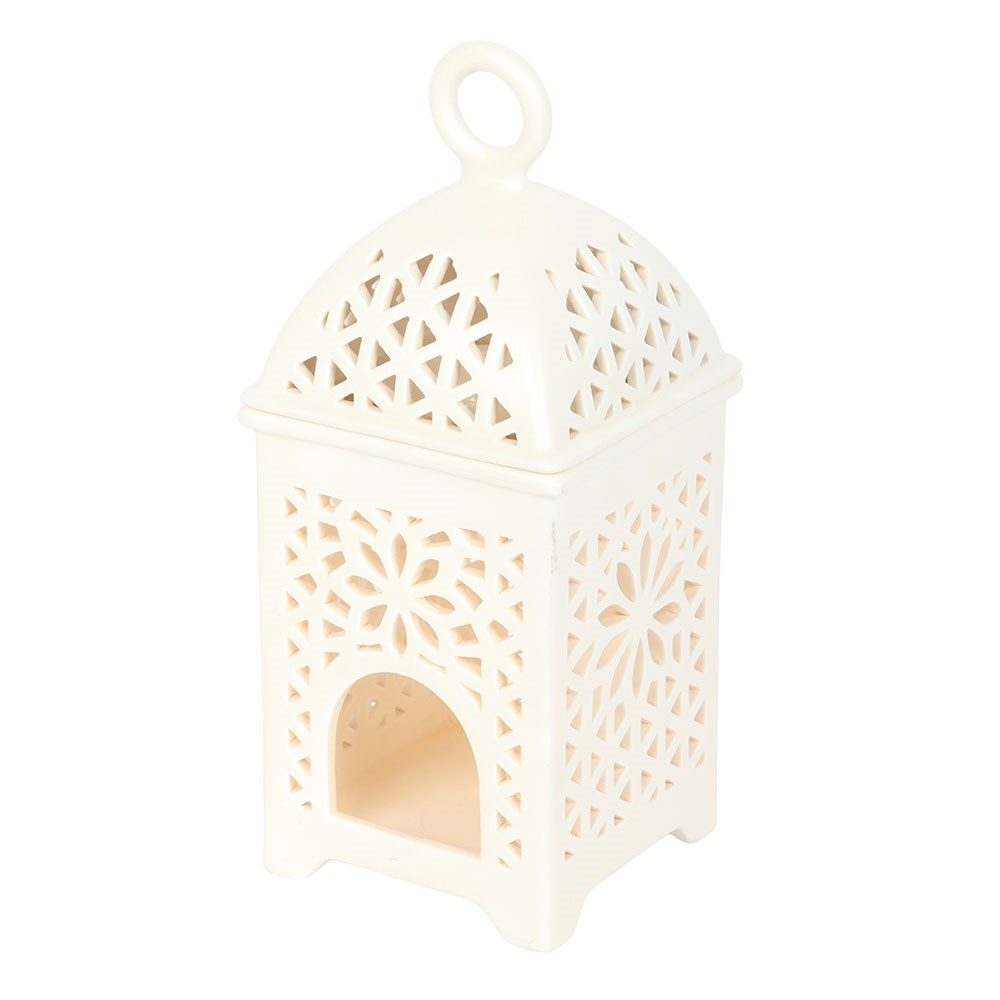 Ceramic Multi-Purpose Lantern Burner | Fragrance Oil, Wax & Incense Cones - Crystal Nest