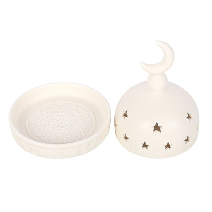 Mosque Incense Cone & Tealight Holder - Crystal Nest