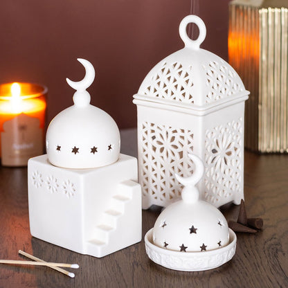 Mosque Incense Cone & Tealight Holder - Crystal Nest