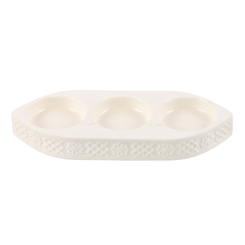 3 Candle Ceramic Tealight Holder
