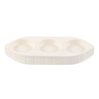 3 Candle Ceramic Tealight Holder
