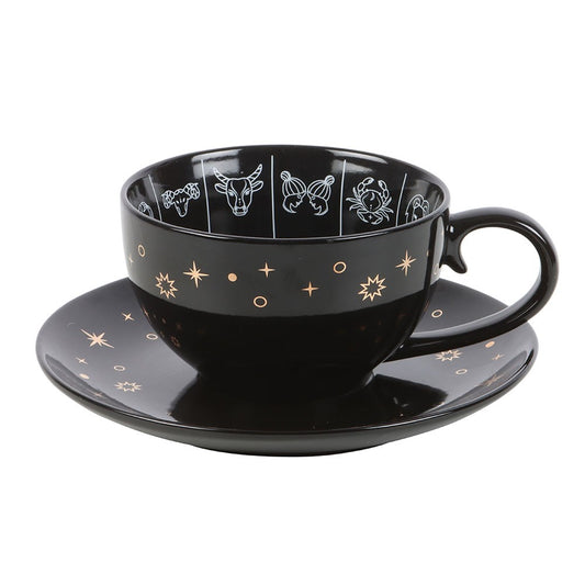 Astrology Fortune Telling Teacup with Saucer