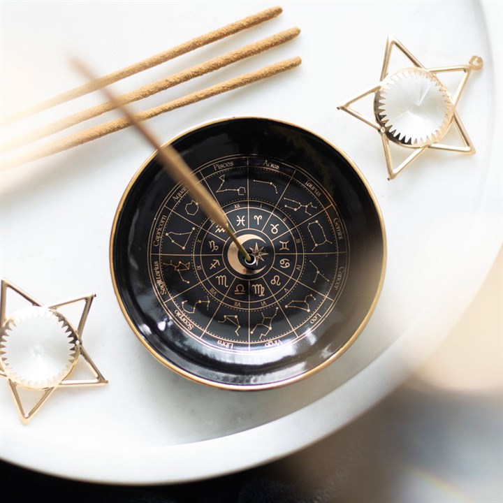 Astrology Wheel Incense Holder