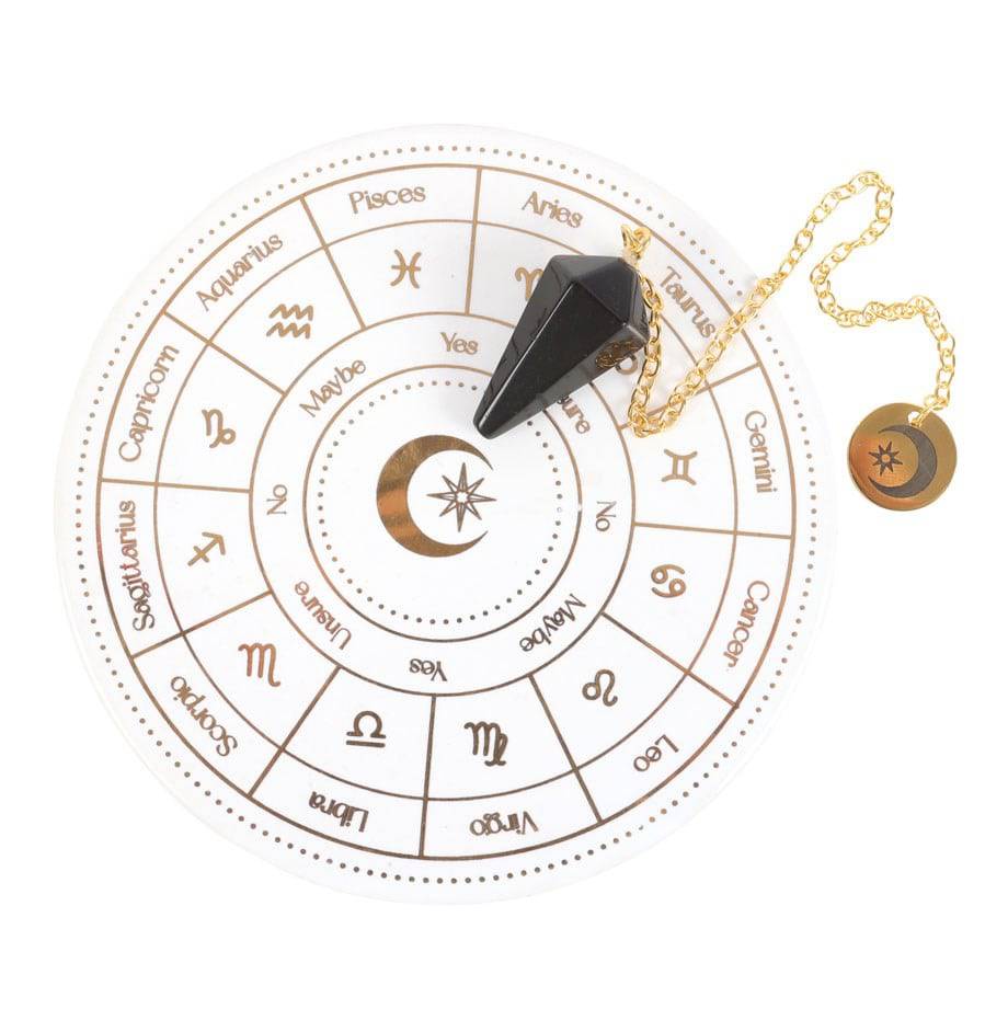 Astrology Wheel Pendulum Divination Kit - Crystal Nest