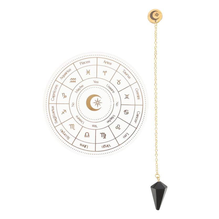 Astrology Wheel Pendulum Divination Kit - Crystal Nest