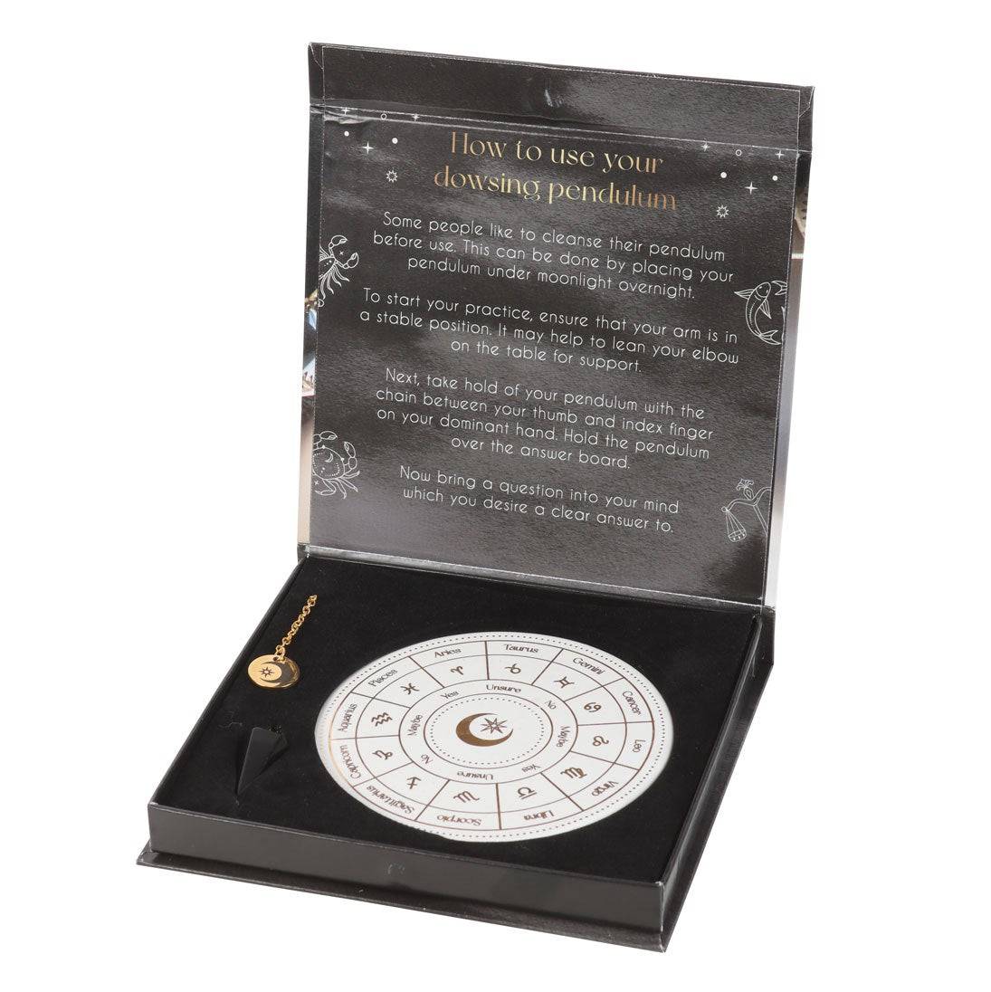 Astrology Wheel Pendulum Divination Kit - Crystal Nest