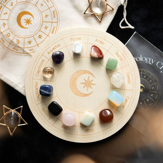 Astrology Wheel - Crystal Grid Set