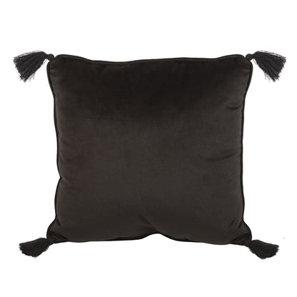 Black Square Astrology Wheel Cushion 35x35 - Crystal Nest