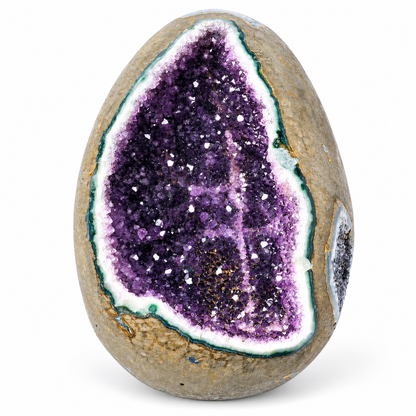 One-of-a-Kind Amethyst Geode Egg | 1.7kg Brazilian Crystal
