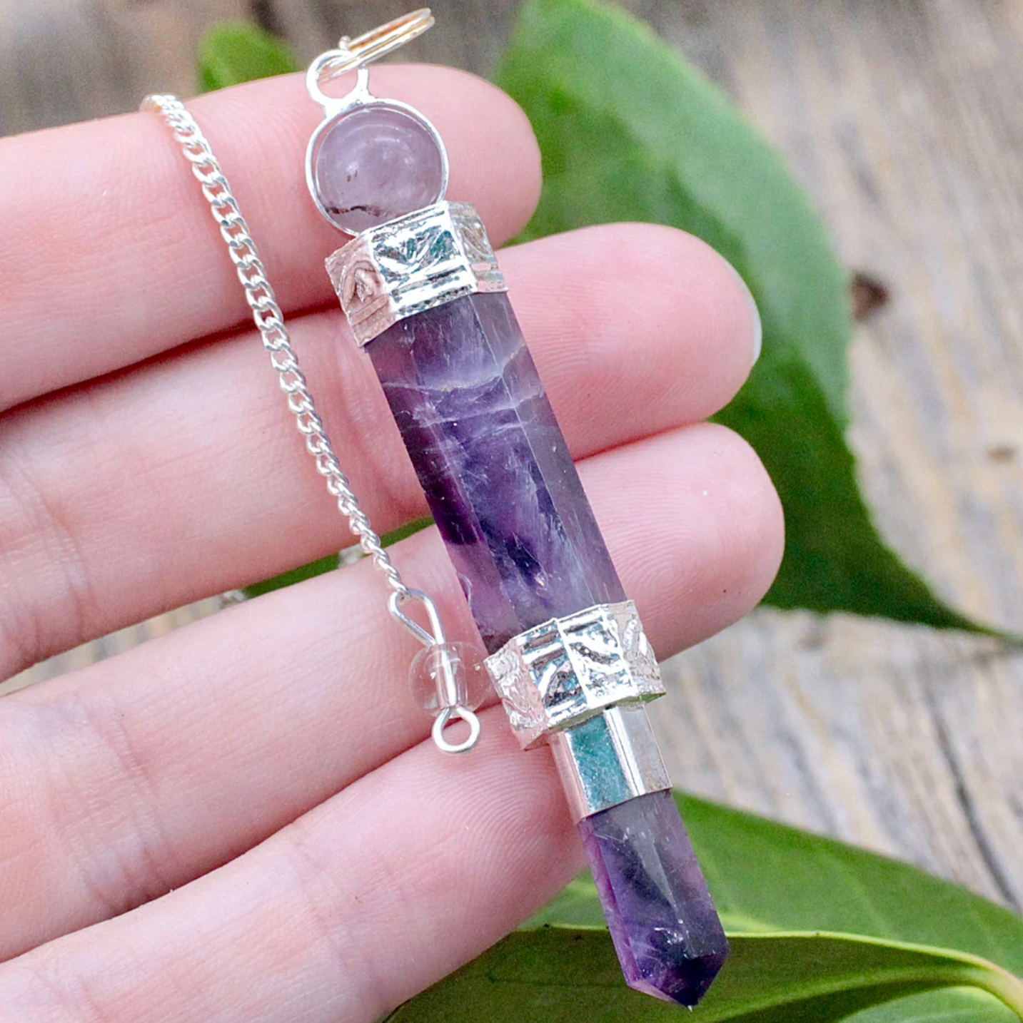 Amethyst Wand Pendulum