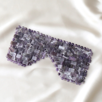 Amethyst Crystal Eye Mask | Calming & Restorative Relaxation for Face and Eyes