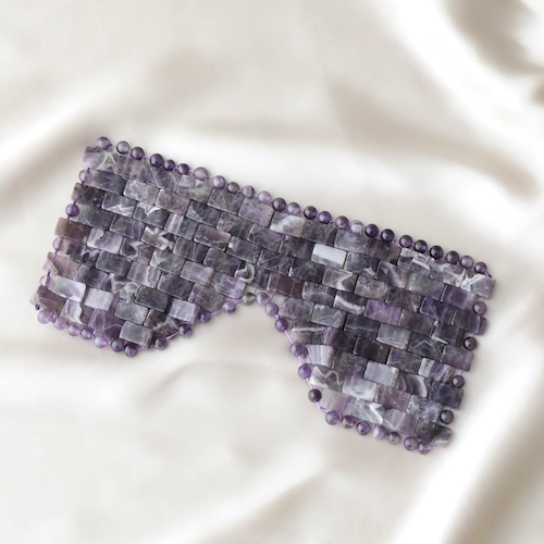 Amethyst Crystal Eye Mask | Calming & Restorative Relaxation for Face and Eyes