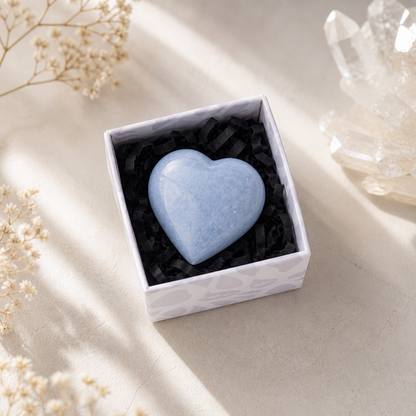 Angelite Heart Gift Box