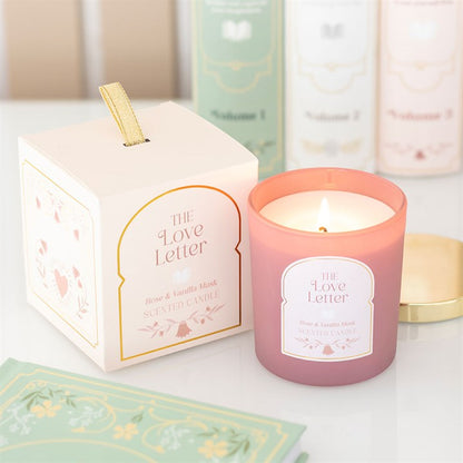 The Love Letter Rose & Vanilla Musk Candle - Crystal Nest