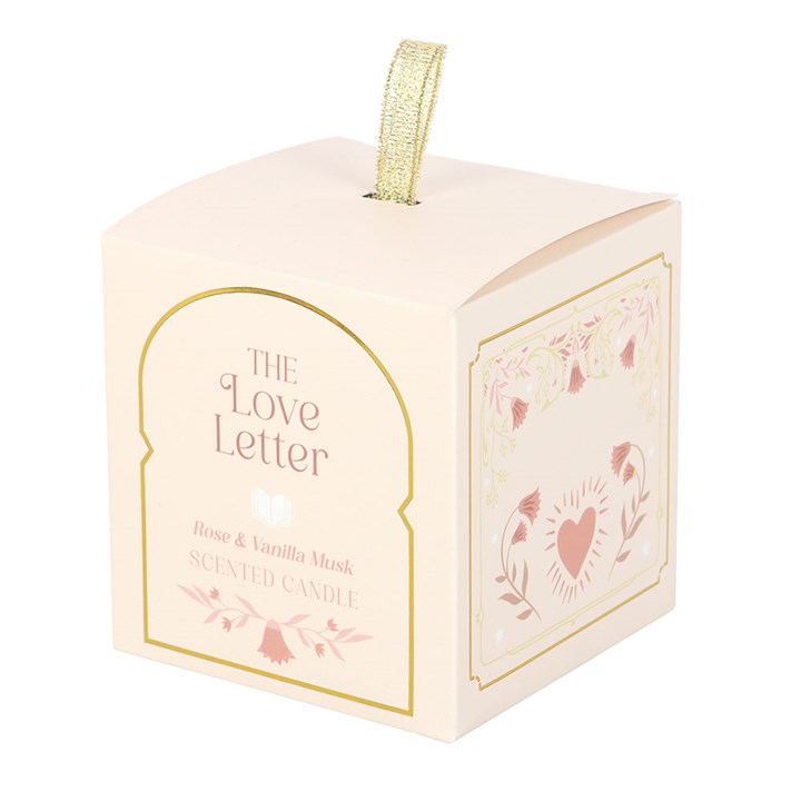 The Love Letter Rose & Vanilla Musk Candle - Crystal Nest