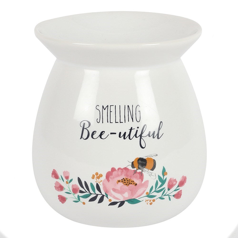 Smelling Bee-utiful Wax Melt Burner Gift Set – Ceramic Oil Burner with Honey & Heather Wax Melts - Crystal Nest