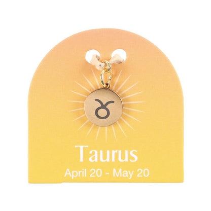 Taurus Gold Tone Zodiac Sign Charm