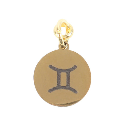 Gemini Gold Tone Zodiac Sign Charm