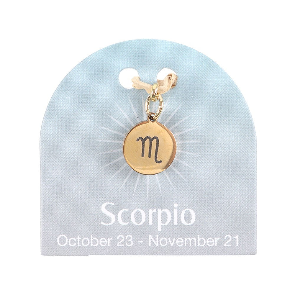 Scorpio Gold Tone Zodiac Sign Charm