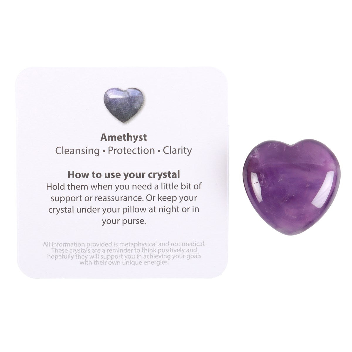 You are so Special - Amethyst Crystal Heart – A Token of Clarity and Protection