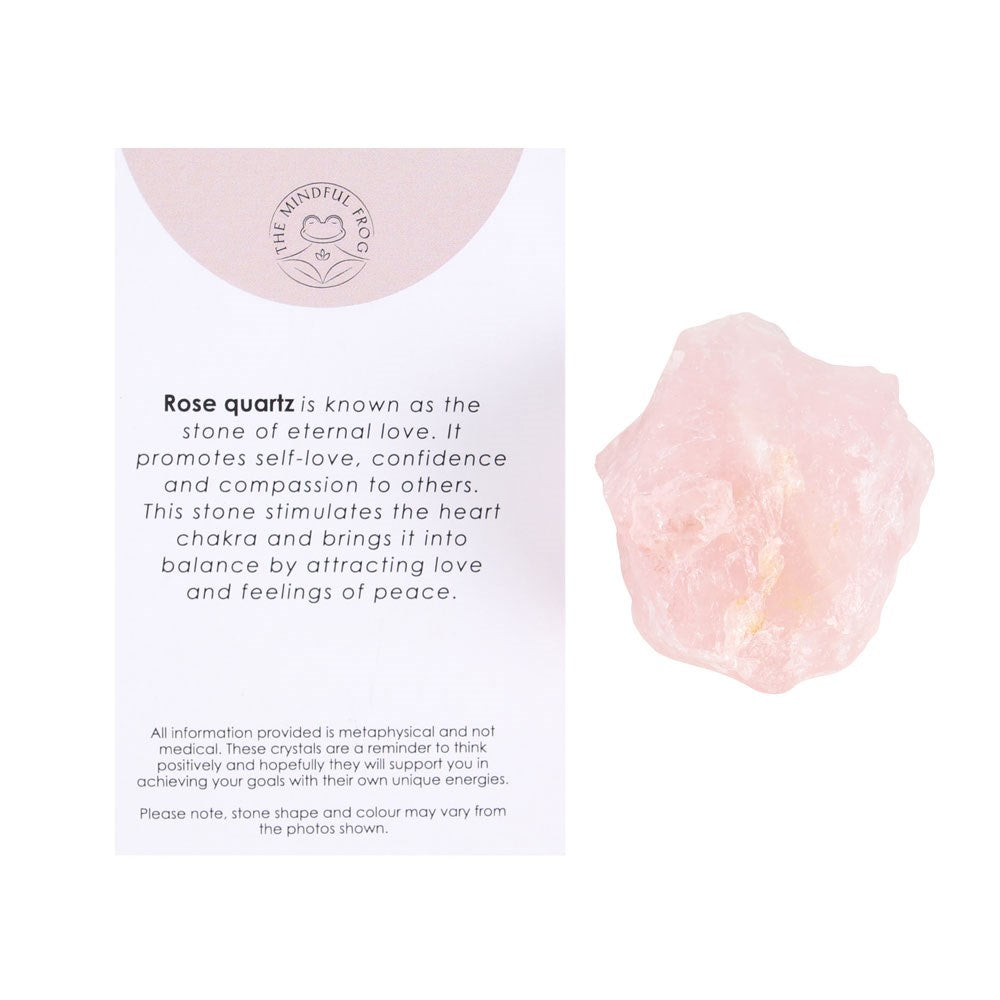 Rose Quartz Rough Healing Crystal - Love and Confidence