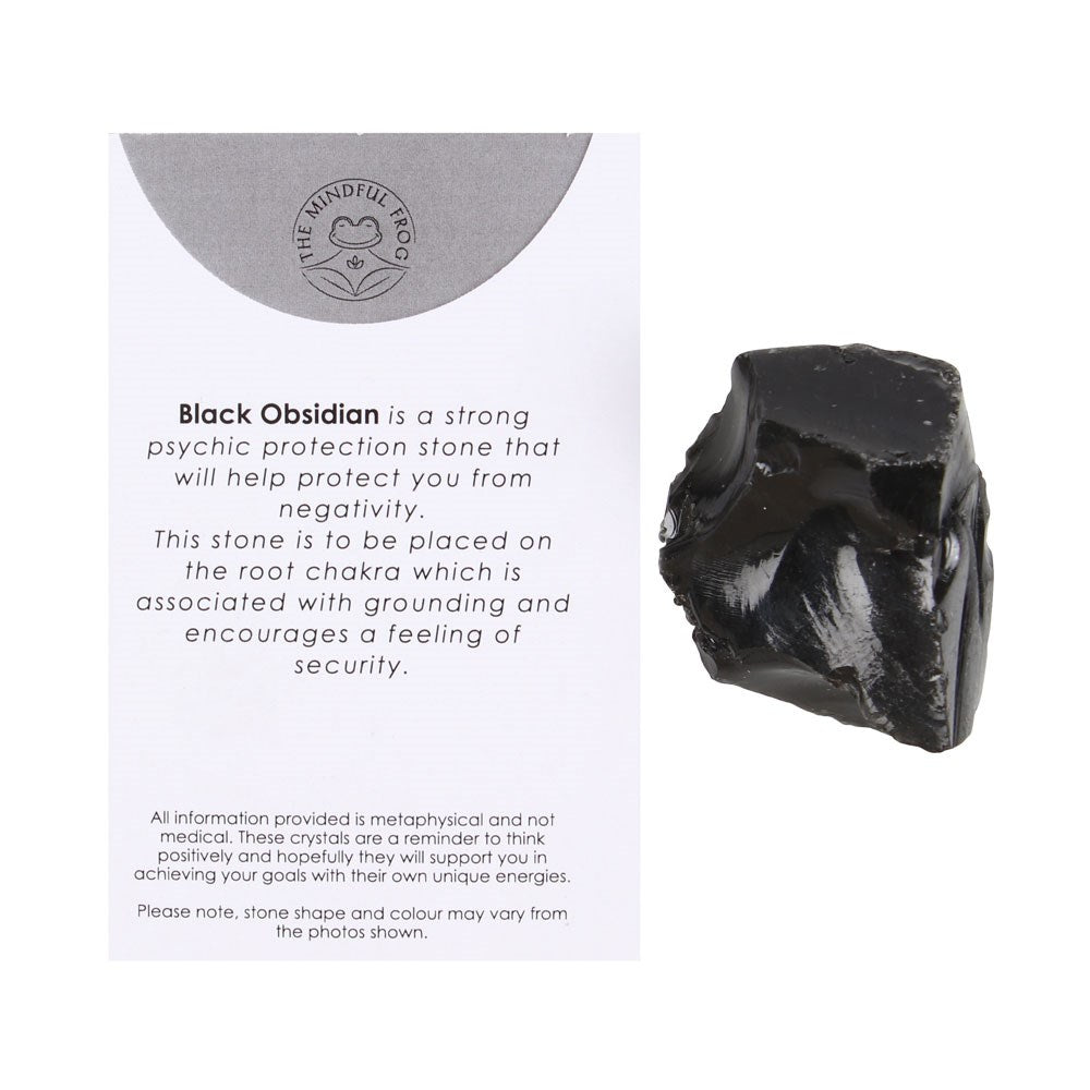 Black Obsidian Rough Healing Crystal - Protection and Grounding