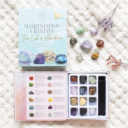 Manifestation Crystals - Luck and Abundance Gift Set - Crystal Nest
