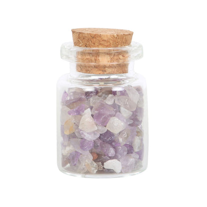 A Little Jar of Calm - Amethyst Crystal Chips - Crystal Nest