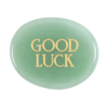 Good Luck Green Aventurine Palm Stone | Healing Crystal Worry Stone