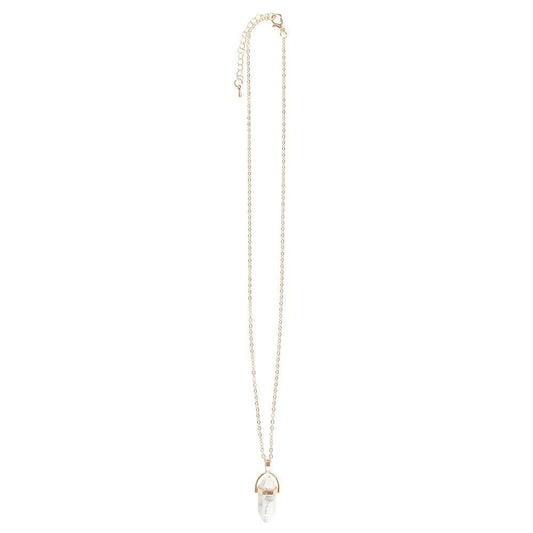 Howlite Crystal Pendant Necklace - Embrace Tranquility - Crystal Nest
