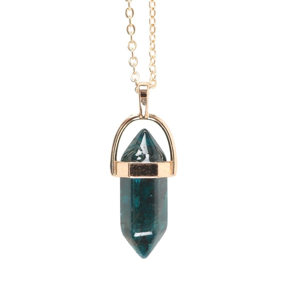 Apatite Crystal Point Pendant Necklace – Empower Your Confidence