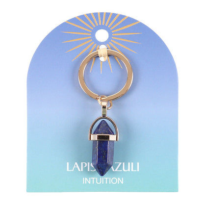 Lapis Lazuli Crystal Point Keyring