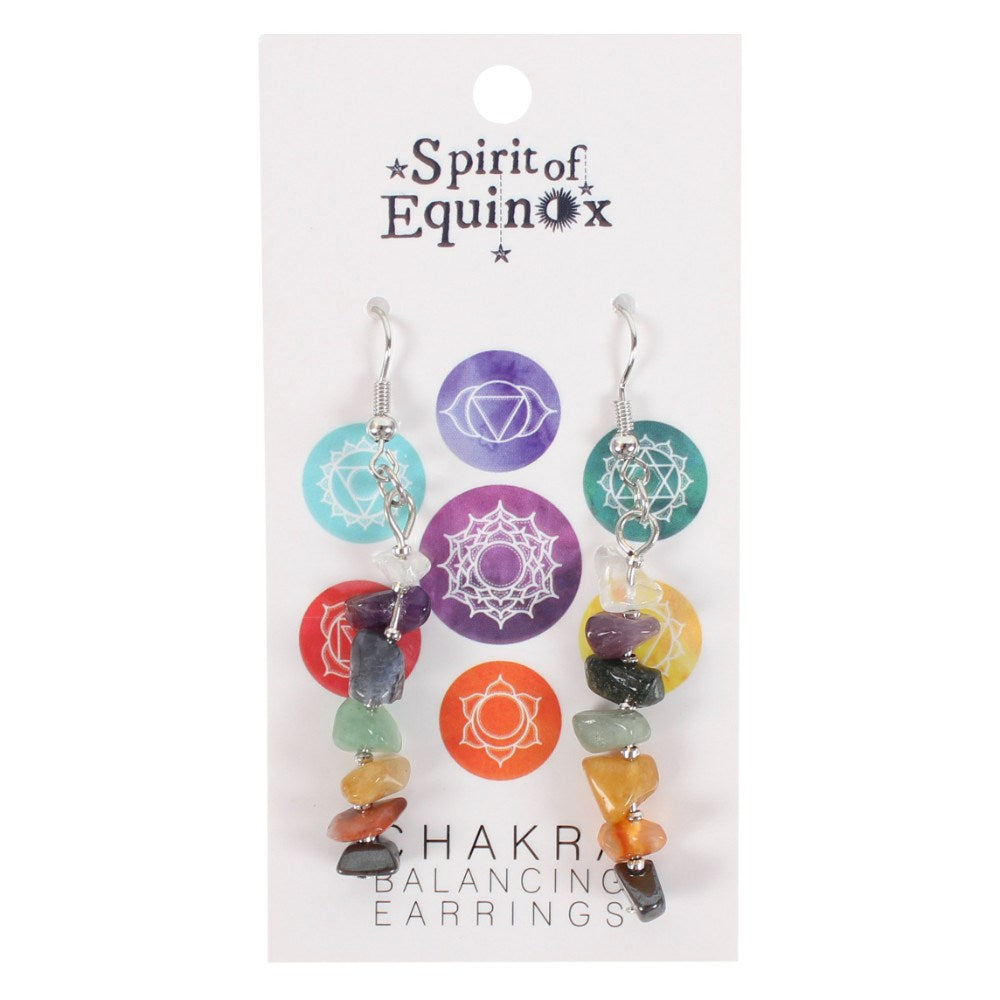 Chakra Healing Crystal Chip Earrings - Crystal Nest