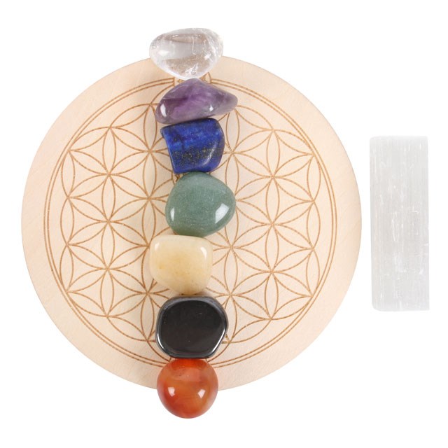 Chakra Crystal Grid Gift Set