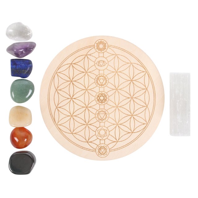 Chakra Crystal Grid Gift Set