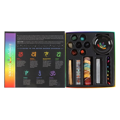 Sacred Chakra Deluxe Healing and Wellness Kit - Crystal Nest