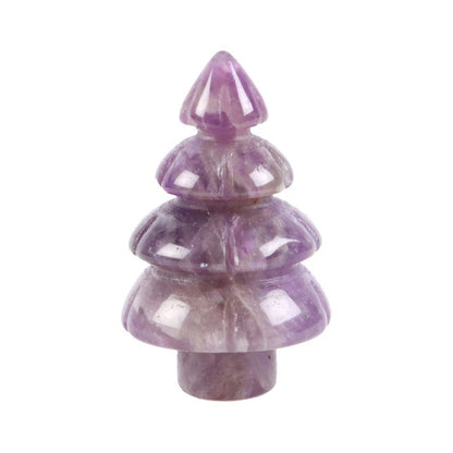 Mini Amethyst Christmas Tree in Gift Bag