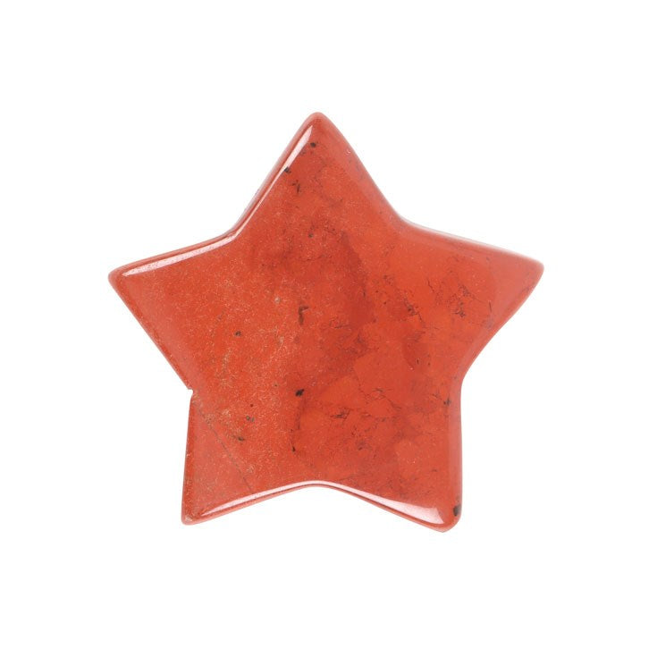 Mini Red Jasper Star in Gift Bag