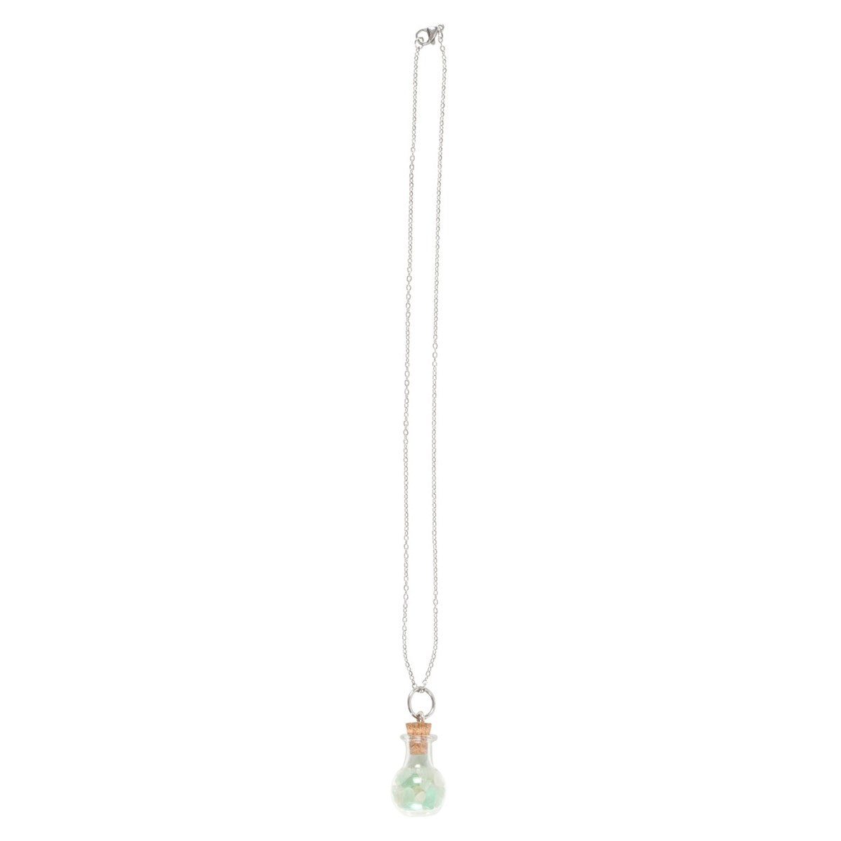 Luck Necklace – Bottled Green Aventurine Crystal Chips